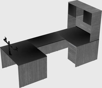 U-shaped desk