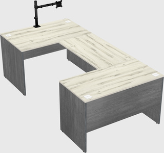 U-shaped desk