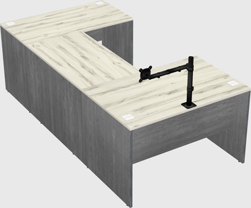 U-shaped desk