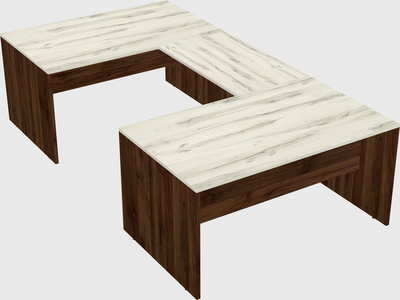 U-shaped desk