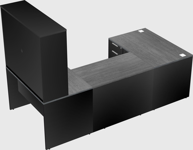 U-shaped desk