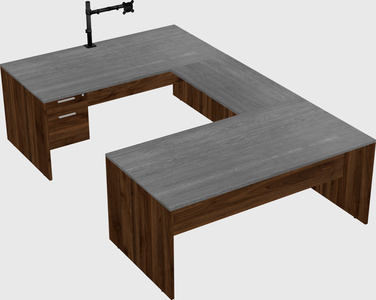 U-shaped desk