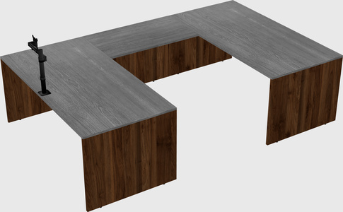 U-shaped desk