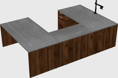 U-shaped desk