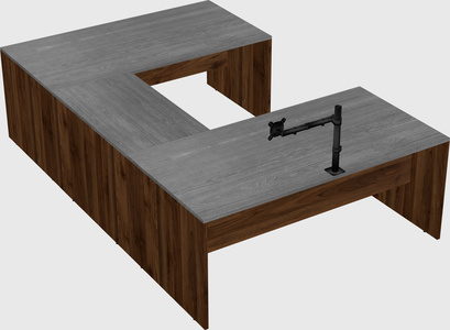 U-shaped desk
