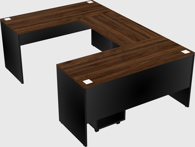 U-shaped desk