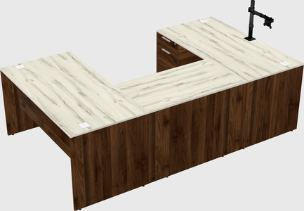 U-shaped desk
