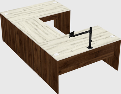 U-shaped desk