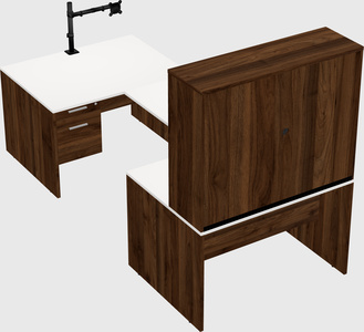 U-shaped desk