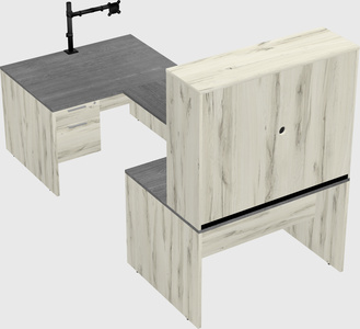 U-shaped desk