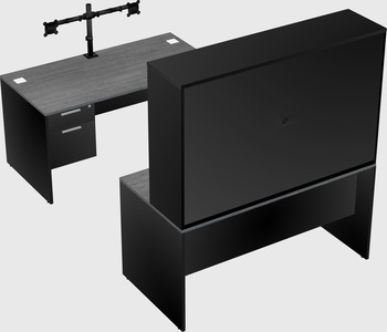 U-shaped desk