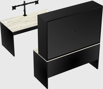 U-shaped desk