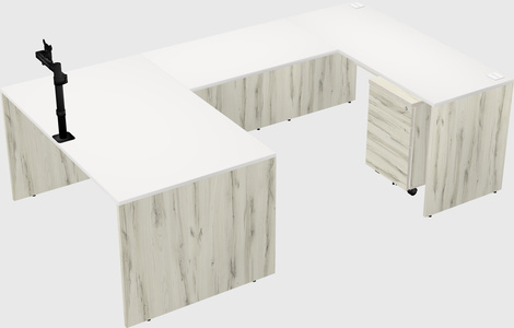 U-shaped desk
