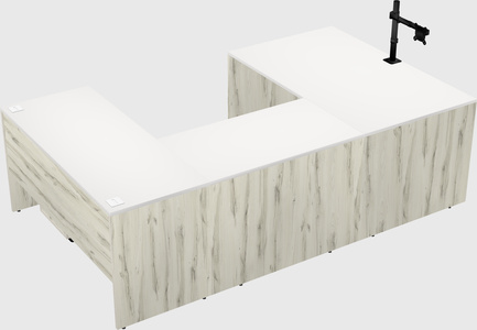 U-shaped desk