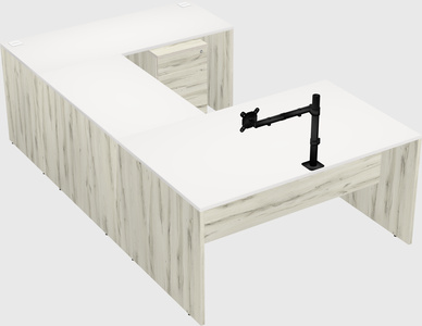 U-shaped desk