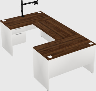 U-shaped desk