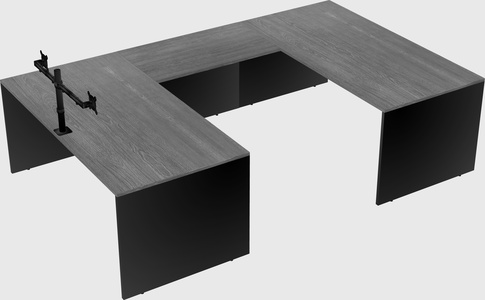 U-shaped desk