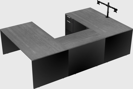 U-shaped desk