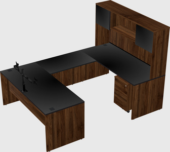 U-shaped desk