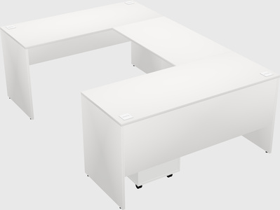 U-shaped desk