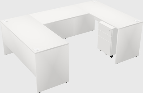U-shaped desk