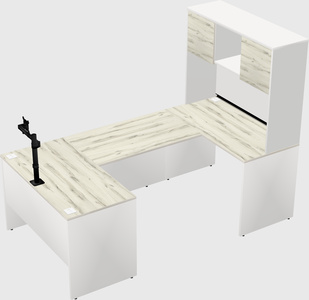 U-shaped desk