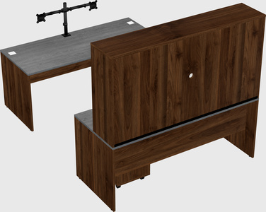 U-shaped desk