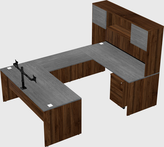 U-shaped desk
