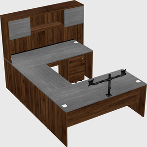 U-shaped desk