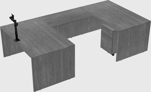 U-shaped desk