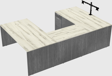 U-shaped desk