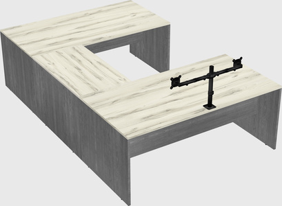 U-shaped desk