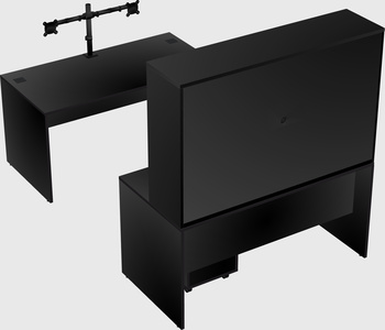 U-shaped desk