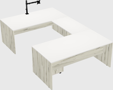 U-shaped desk