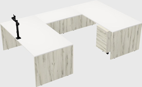 U-shaped desk