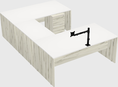 U-shaped desk