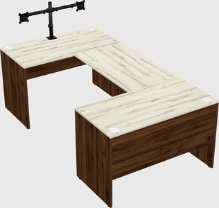 U-shaped desk