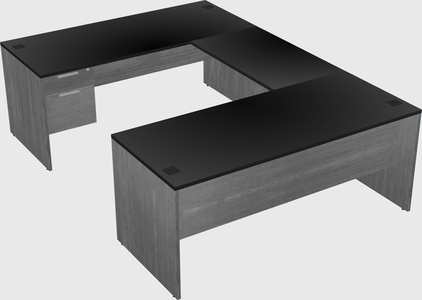 U-shaped desk