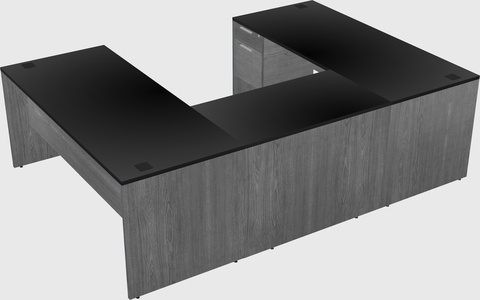U-shaped desk