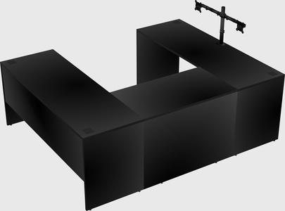 U-shaped desk