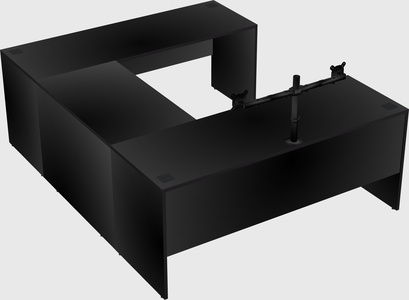 U-shaped desk