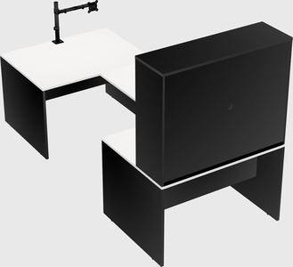 U-shaped desk