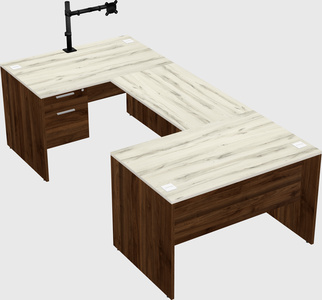 U-shaped desk