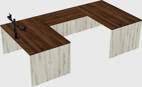 U-shaped desk