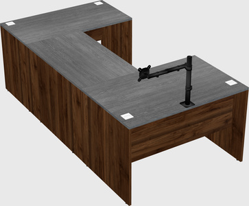 U-shaped desk