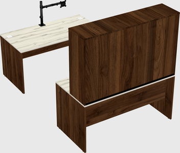 U-shaped desk