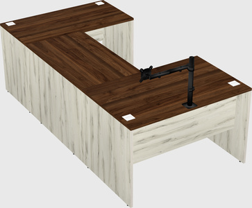 U-shaped desk