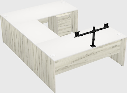 U-shaped desk
