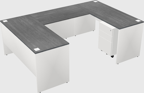 U-shaped desk