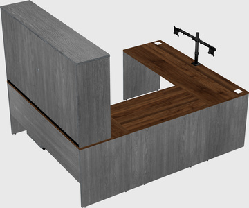 U-shaped desk